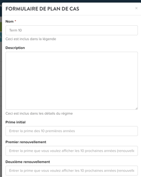 formulaire plan de cas